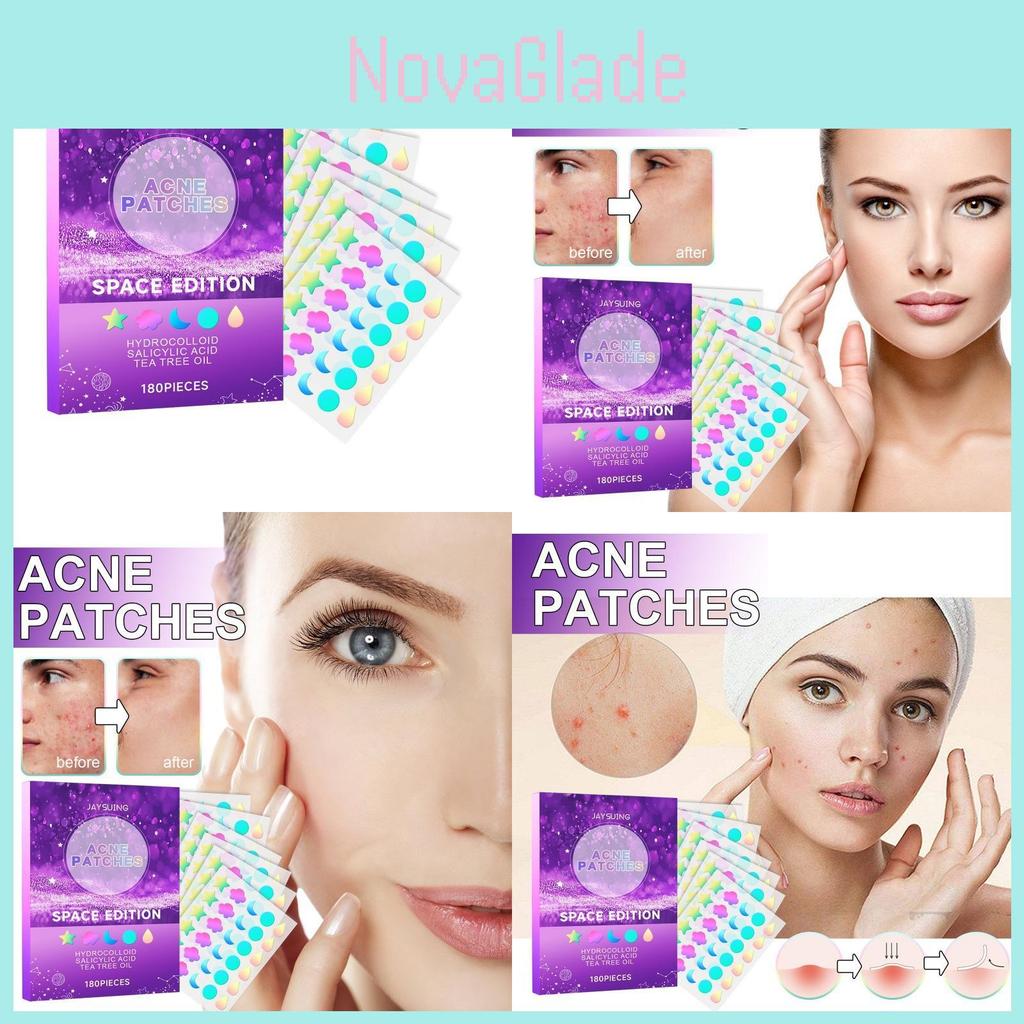 Jaysuing Acne Patches For Diminishing Facial Acne And Blemishes With Pore Care 180 Pcs