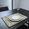 Cotton Linen Washable Table Pads 12x18 Inch Dining Room Kitchen Home Restaurant Decor Placemats