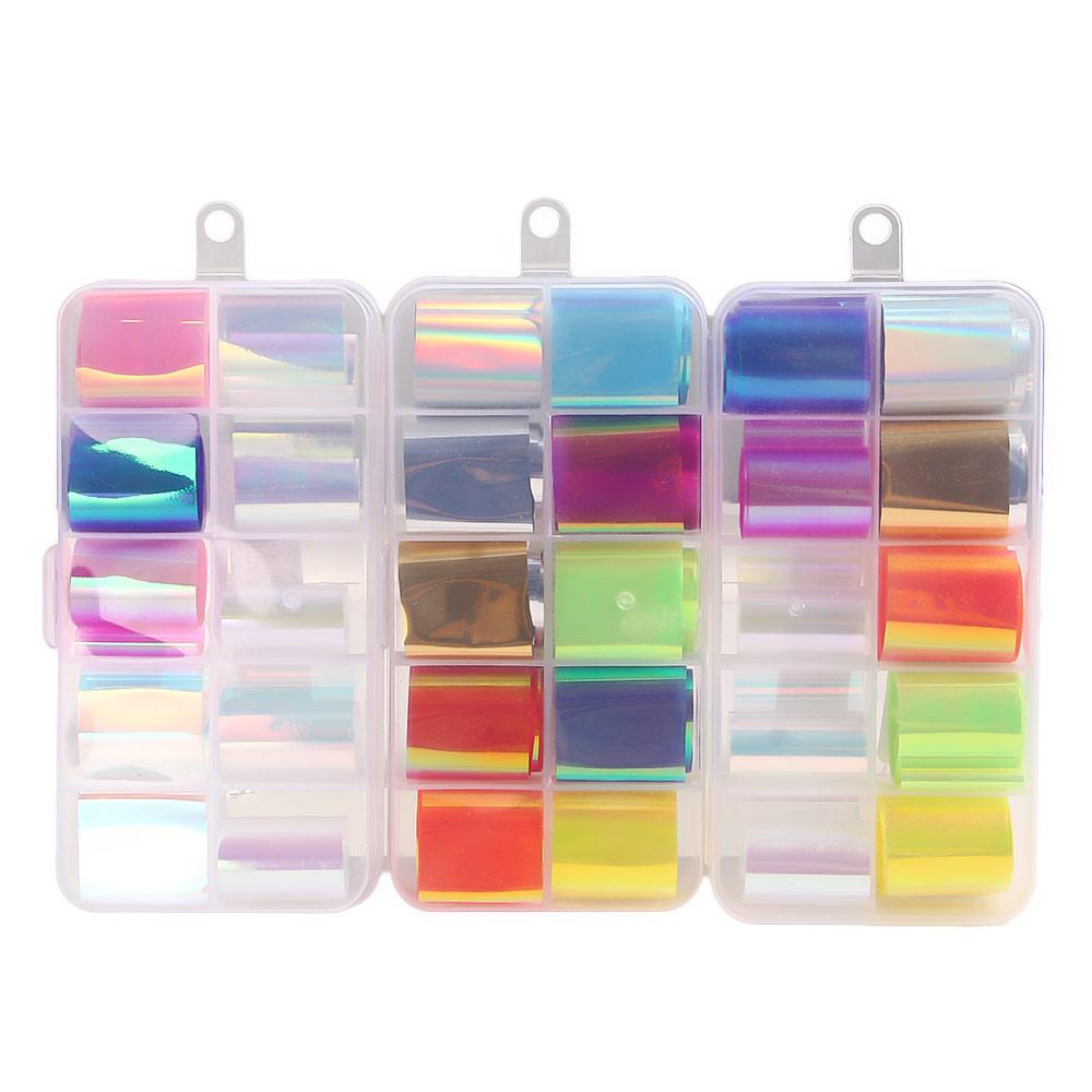 

Маникюрные инструменты Наклейка DIY Nail Art 3D Украшения для ногтей Aurora Color Glass Paper Nail Foil Paper 02