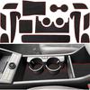 Center Console Liner for Hyundai Kona Accessories (SEL Convenience, N-line, Limited) 2024 2025, Cup Holder Mat, Non-Slip Dust Interior,  Rubber