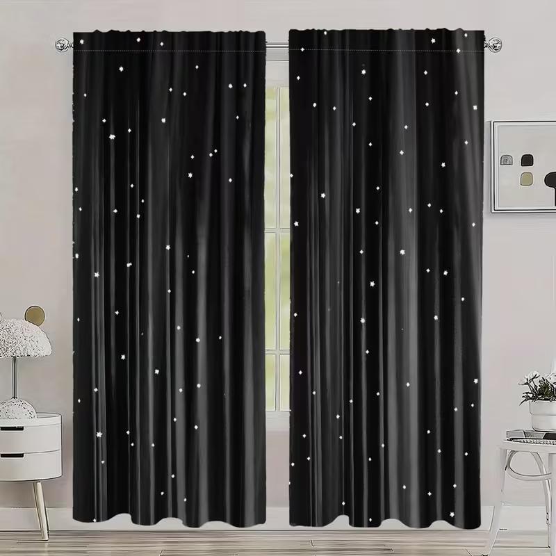 

Set Of 2 Kitten Eyelashes Print Curtains Suitable Bedroom Living Room Kitchen Decoration Home Window Curtain For Sitting Made Polyester W100*H70(CM)-Hooks&2PCS