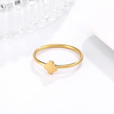 Korean Butterfly Ring Four-leaf Clover Ring Women's Fashion Jewelry