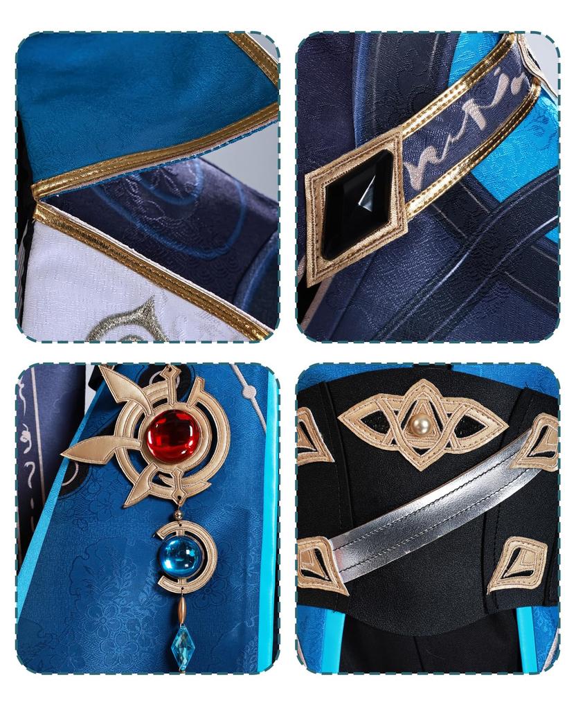 [CR ROLECOS] Collapse Star Rail Anaix Cosplay Costume with Wig, Full Set for Adults, Perfect for Events, School Festivals, and More (Size L)