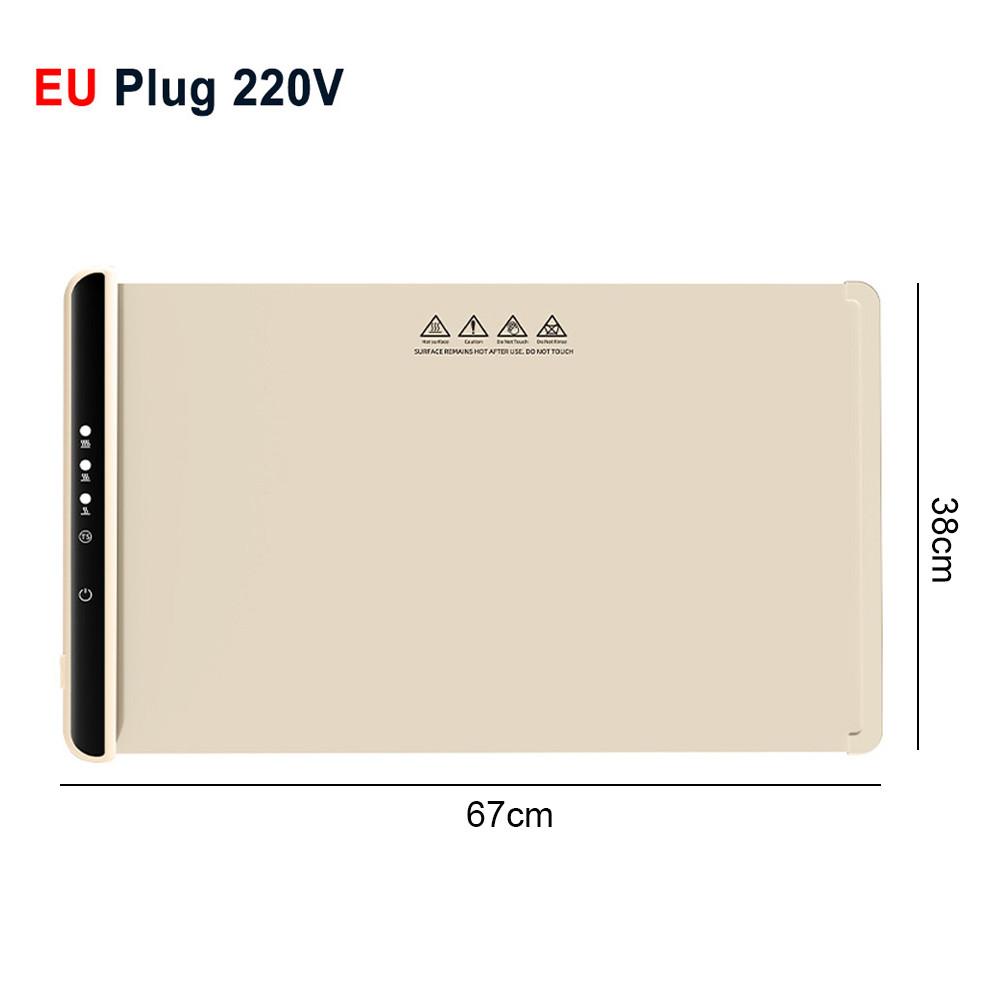Portable Smart Food Fast Heating Mat Household Electric Food Warmer Plate Foldable Electric Warming Tray
