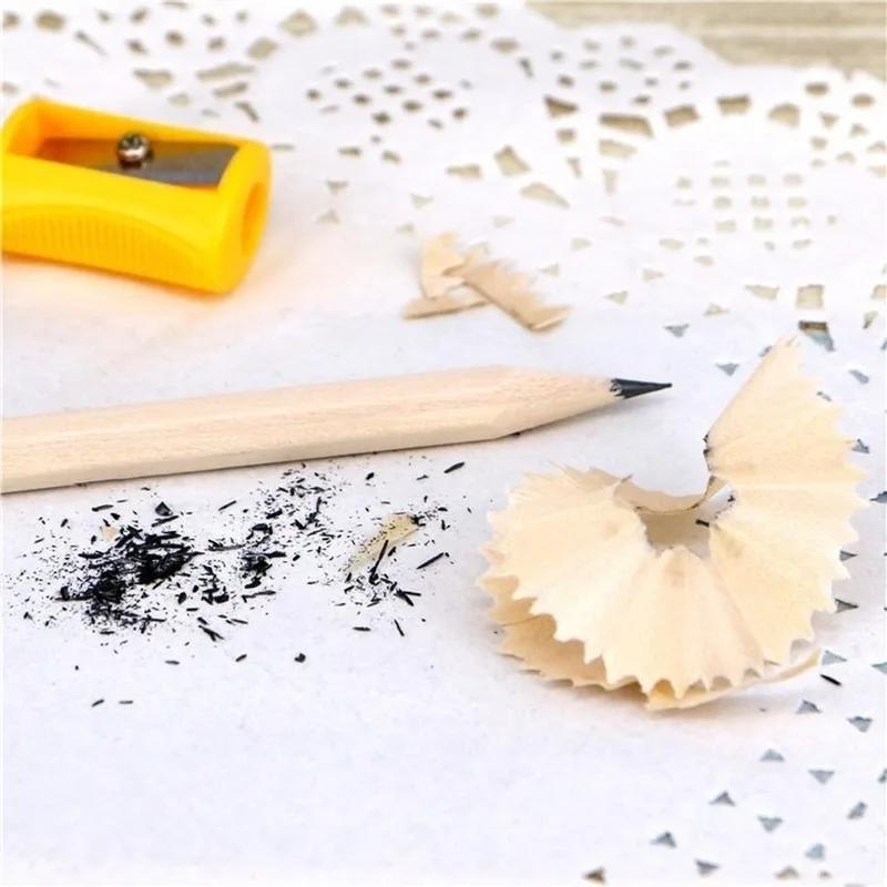 5pcs/ Lot Eco-friendly Natural Wood Pencil Black Non-toxic Standard HB Pencil Stationery Sketch Pencil Office School Supplies