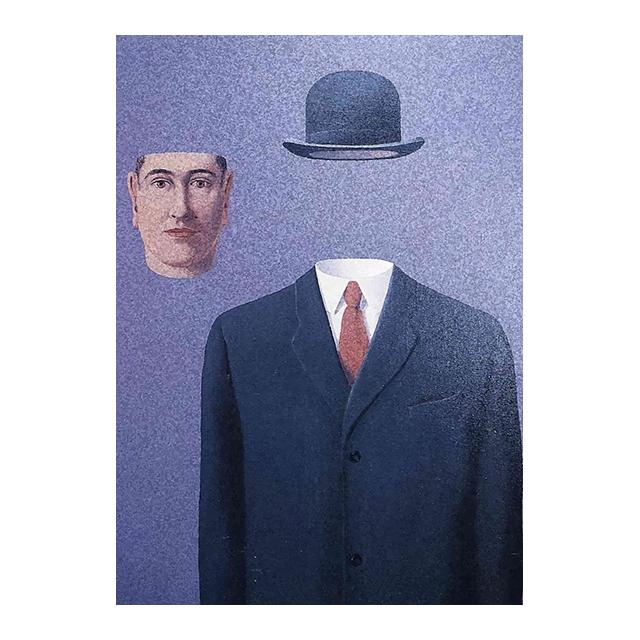 Rene Magritte Canvas Painting Surrealism Classic Artwork Reproduction Posters Print Wall Art Picture Home Decor for Living Room