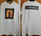 Nine Inch Nails Band Broken 90s 2 Side White Short Sleeve T shirt L