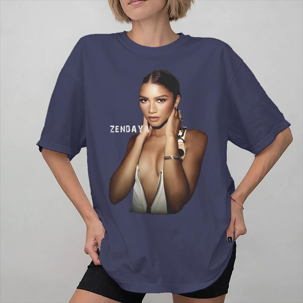 Unisex Women Graphic Ruby Rue Zendaya T Shirt Tee Pure Cotton Tshirts Clothes