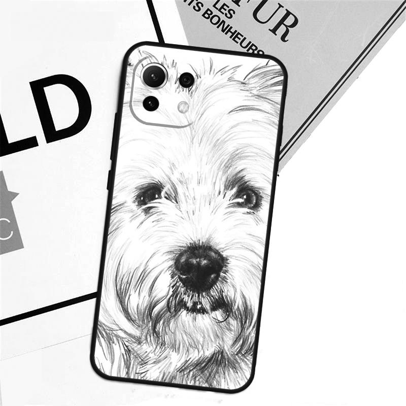 Cartoon Westie Dog Case For Xiaomi 17 Pro Max 14 15 Ultra 13T 15T 14T Pro POCO X7 Pro X5 X6 F5 F6 F7 F8 Cover