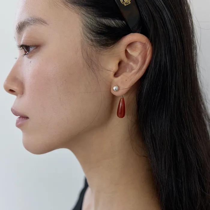 [onyx] Drop Earring - Pumpkin
