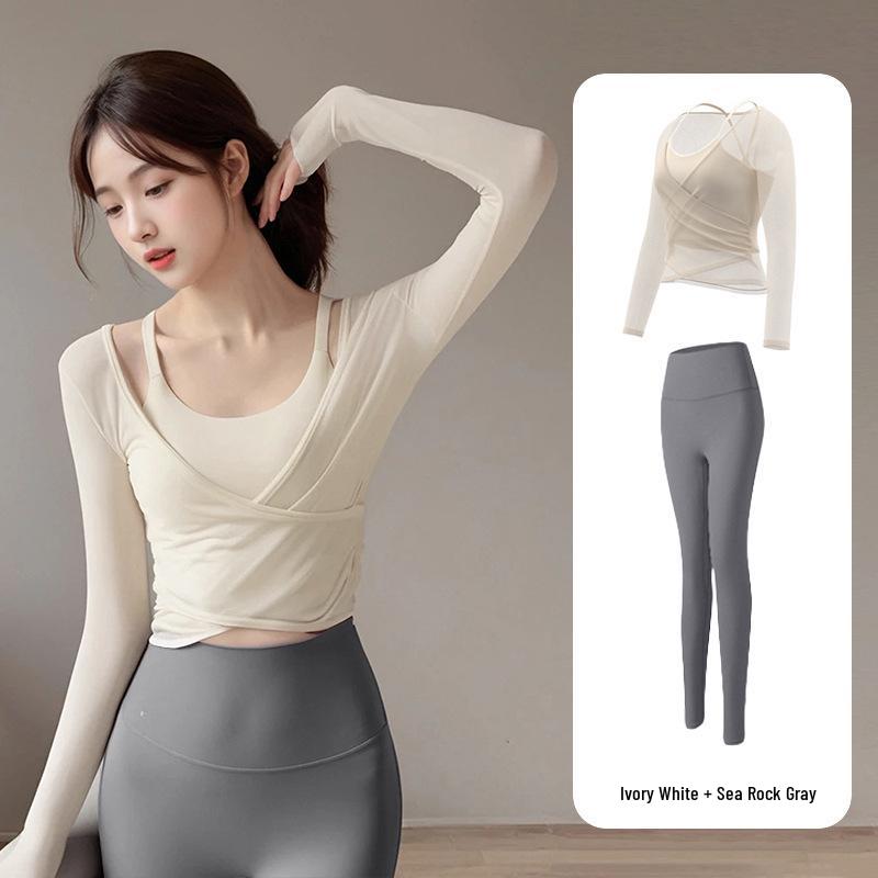 Women's Quick-Dry Long Sleeve Yoga & Pilates Set