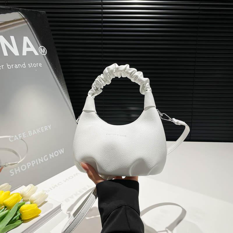Niche versatile pleated handbag women's summer new fashion simple shoulder crossbody dumpling bag
