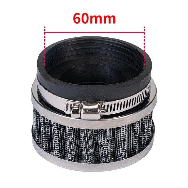 Motorcycle Air Filter 28-60mm High Flow Sports Intake ATV Pit Dirt Bike for Honda Kawasaki Yamaha 50mm Moto Air Filters Systems