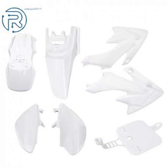 For Honda XR50 CRF50 SDG SSR 107 125 Dirt Pit Bike Plastic Fender Fairing White