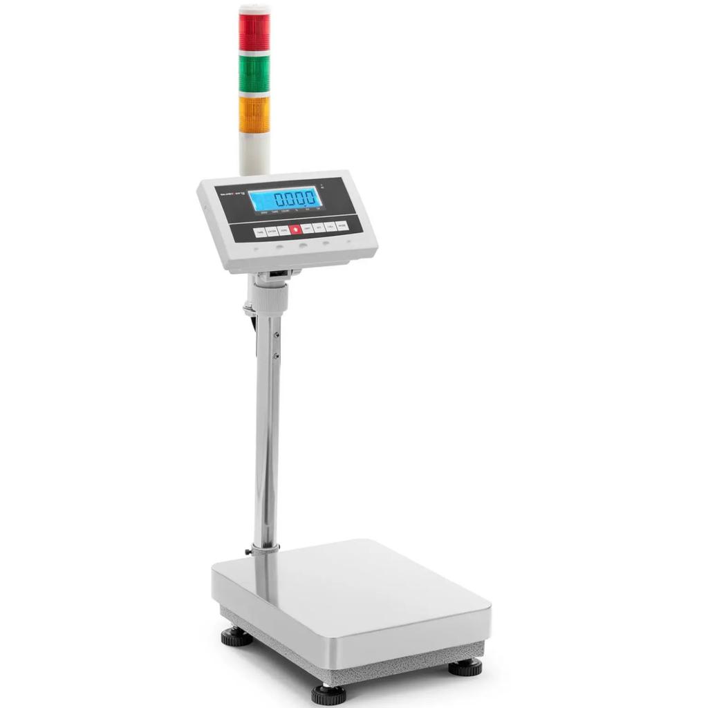 Balanza de Plataforma para Almacén con Columna de Señalización Luminosa LCD 30 Kg 0001 Kg