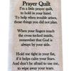 1/5/10Pcs Creative Pocket Prayer Quilt Prayer Gifts Handmade Sew Quilt Symbolism Poems Quilts