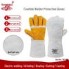 Rongzhituo Heat-Resistant Cowhide Welding and Industrial Bite-Proof Gloves