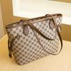 New casual simple plaid bag women's retro trendy armpit bag fashion high-end tote bag