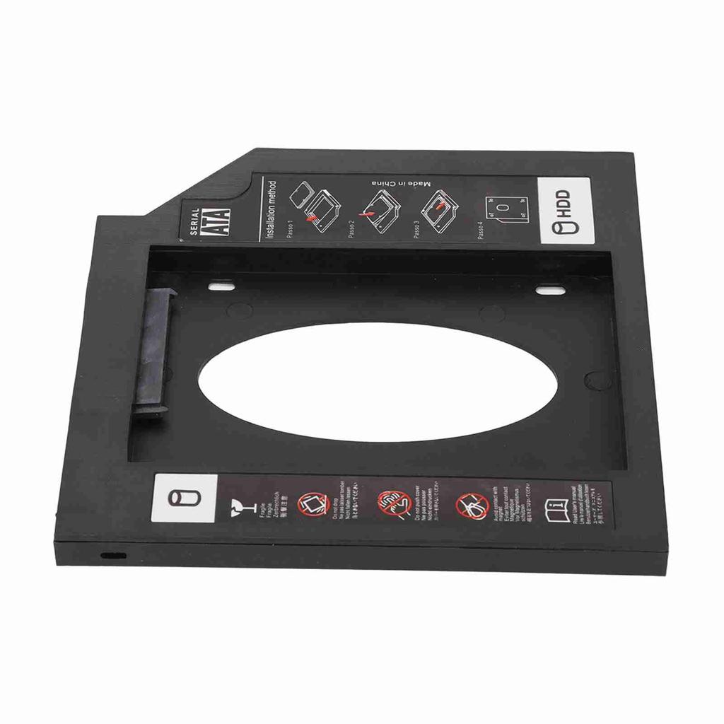 HDD Caddy Bay General 9.5mm 2.5in SATA To SATA 2nd HDD SSD Hard Drive Tray Cover for Laptop CD DVD ROM Drive Slot