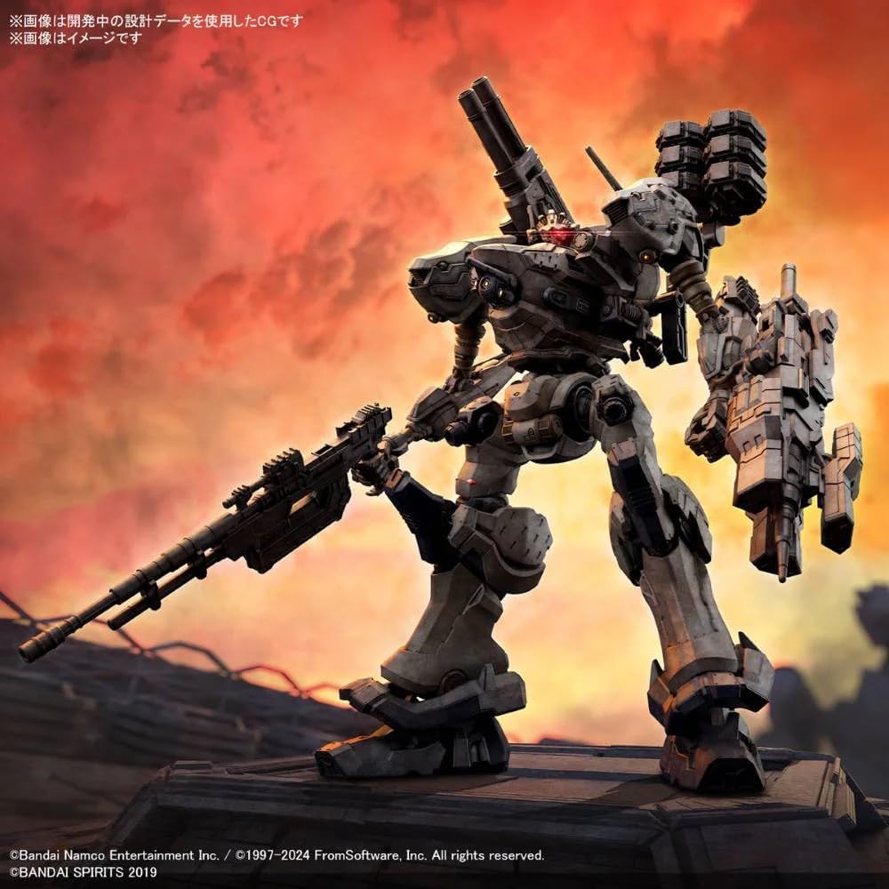 30MM Armored Core VI Fires of Rubicon RaD CC-2000 Orbiter Nightfall Color-Coded Plastic Model Kit