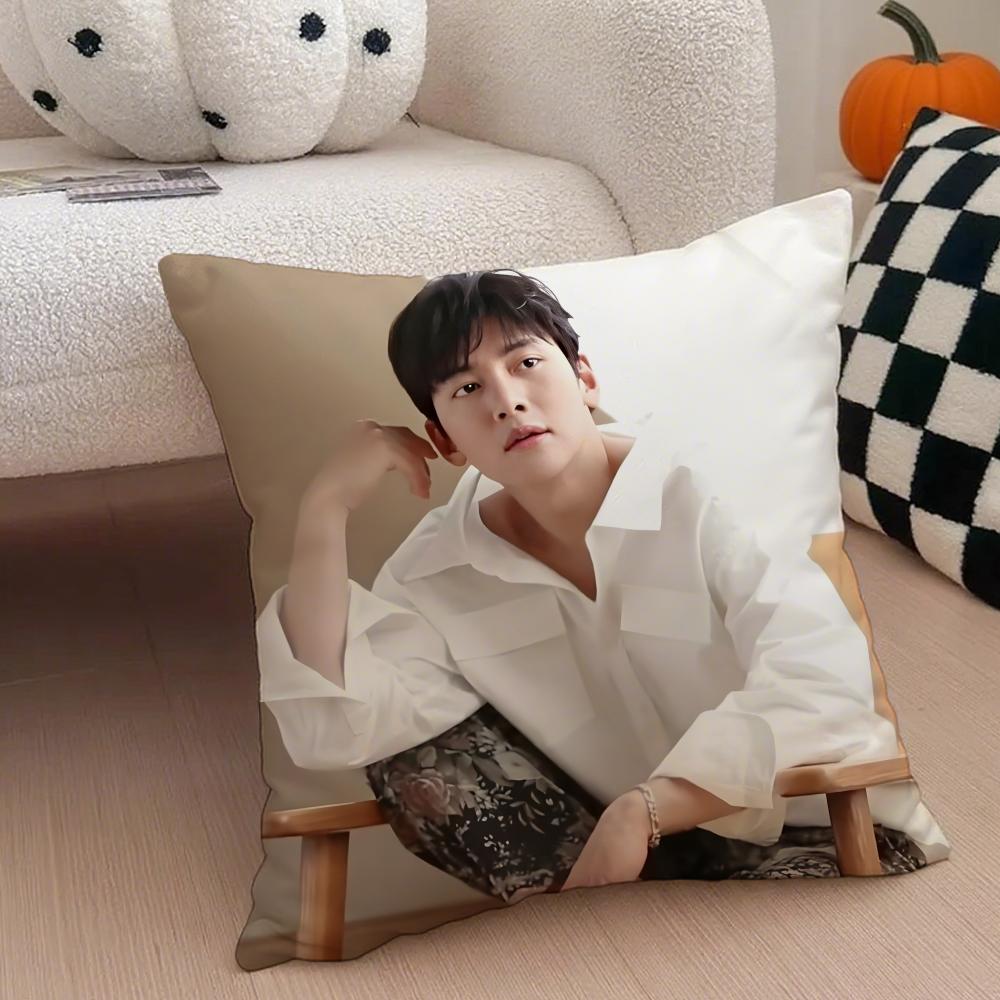 JJi Chang wook Cushion Cover Throw Pillow Cover Hidden Button Durable Polyester Chair Cushion