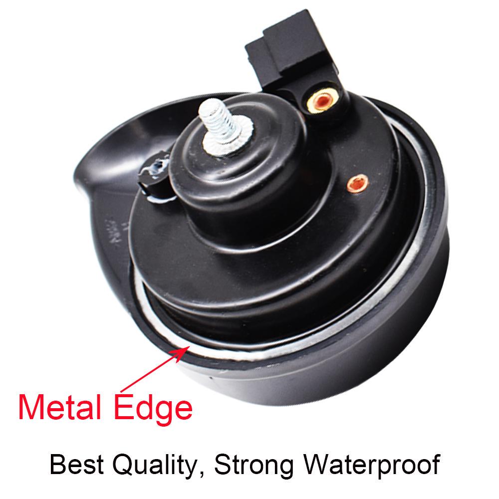 Loud Waterproof Snail Type Horn 12V 110-125db 410/510Hz High Low Tone Car Horns For Toyota Land Cruiser J100 J200 1997-2020