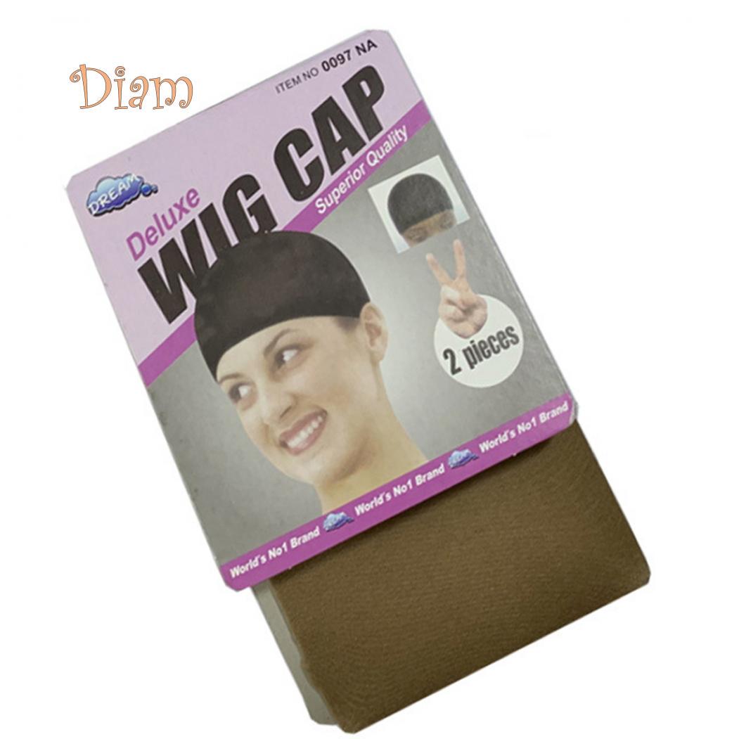 

DIAMO 2 шт. женские чулки стиль эластичный парик сетка для волос эластичная сетка-лайнер снуд Light Brown