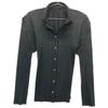 PLEATS PLEASE PP05-JJ001 Black Pleated Open Collar Shirt Tops 3 blackUsed