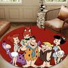 The Flint-stones Family Round mat, Anti-slip Circle Carpet Chair rug For livingroom,Bedroom, doormat home decor Gift Christmas Gifts