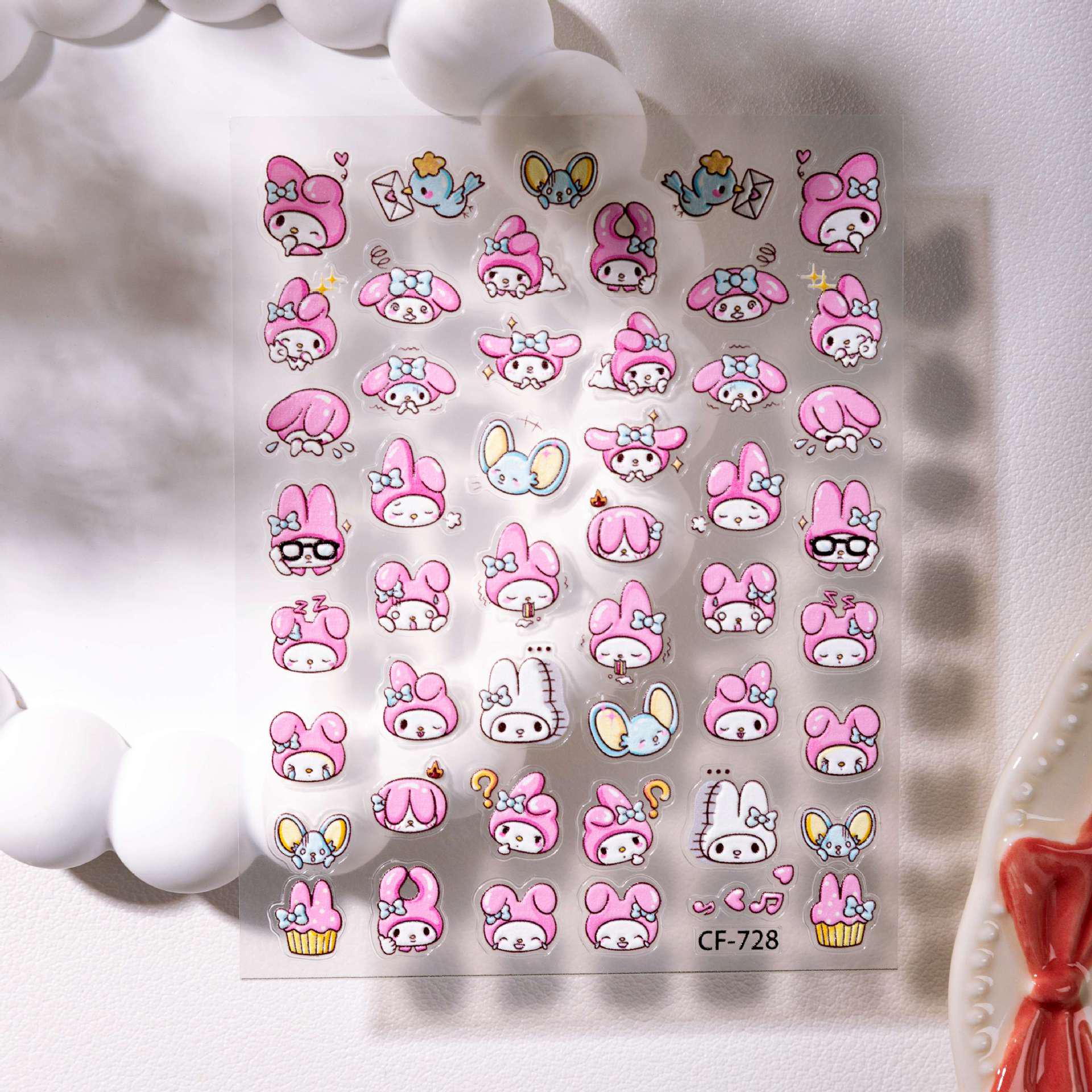Cyansea Cute Cartoon Melody Nail & Journal Stickers CF-728