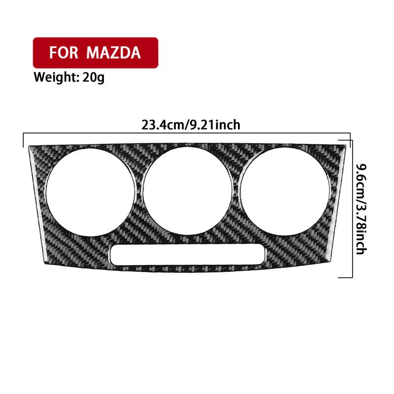 For Mazda 3 Axela 2004-2009 Carbon Fiber Central Air Conditioning Control Panel Car Accessories Interior Decorative Stickers