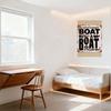 Vintage 'You Can't Buy Happiness' Metal Tin Sign - Boat Buy a Boat Humorous Iron Plaque for Home Bar Man Cave Decor