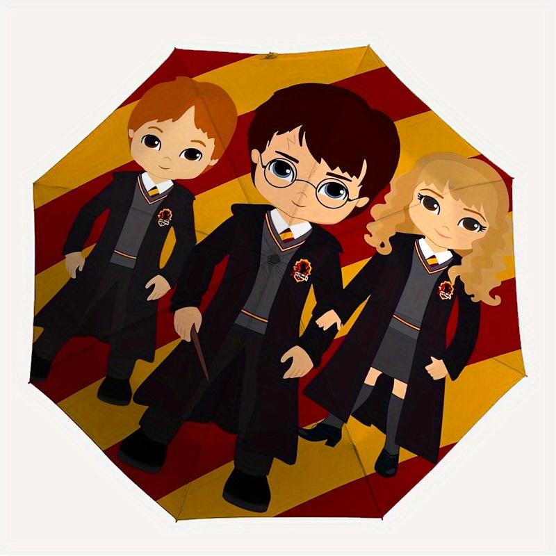 1pc Harry Potter, Hogwarts Themed High-quality Umbrella,Automatic Opening and Closing Umbrella,Multi-functional Umbrella G0811150