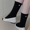 SOCKS APPEAL Pearl Silver Dot Black