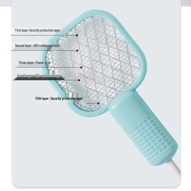 Electric Mosquito Killer Lamp: Dual-Function Purple Light Lure & Household Repellent for Portable Outdoor Protection.