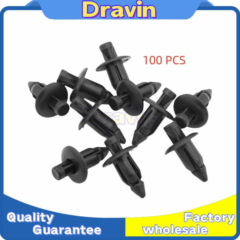 66824-01G00 90116-SP0-003 BUMPER SEAL Grill Rivet Push-Type Retainer Clips for Suzuki Honda Nissan 12X8x6mm 50PCS 100PCS