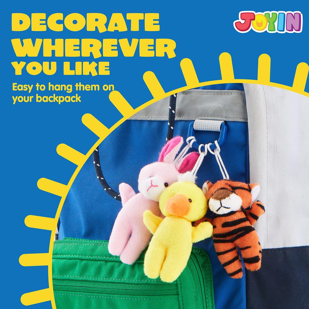 24 Pcs Mini Animal Plush Toys 3 Inch Stuffed Animals Bulk for Kids Birthday Party Favors Gifts Pinata Fillers