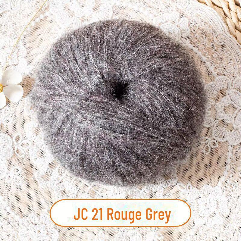 New Glitter Mohair Yarn for DIY Scarves and Baby Items