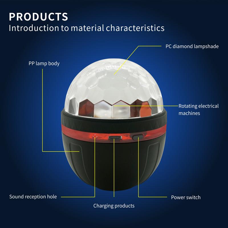 USB LED Galaxy Ball Projector Night Light with Remote Control, Home Ceiling Party Atmosphere Decor Lamp