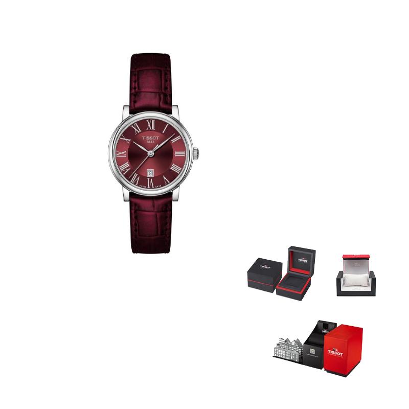 

TISSOT Kason Zen I Collection Quartz Movement Women s Watch 30mm Red Watch Dial Stainless Steel Case T122.210.16.373.00 Bordeaux Red Watch Dial