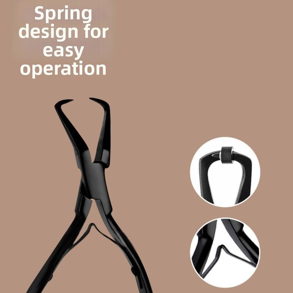 Anti-slip Stainless Steel Pliers Microlink Bead Remover Clamp  for Opening Micro Ring Beads