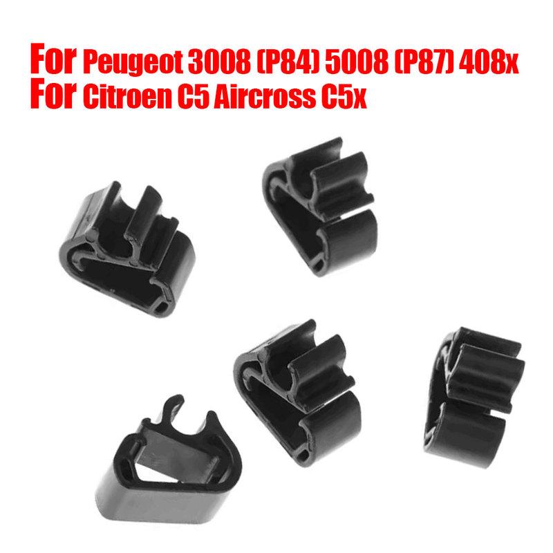 For Peugeot 3008 (P84) 5008 (P87) 408x For Citroen C5 Aircross C5x Car Wiper Arm Sprays Pipe Buckle Clips 1617040080
