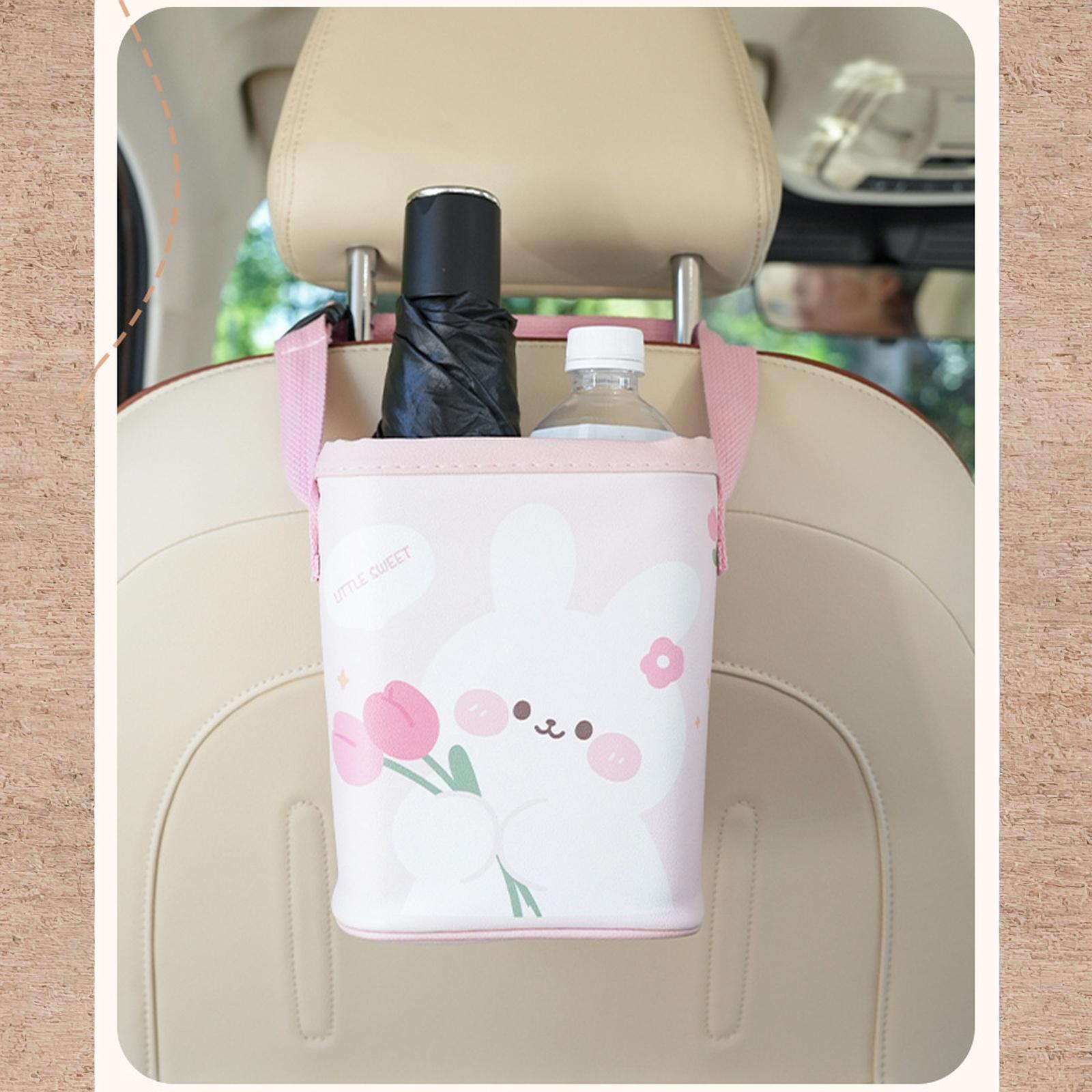 

Car trash can, cute bear shape for rear seat storage, comfortable driving and riding. One Size