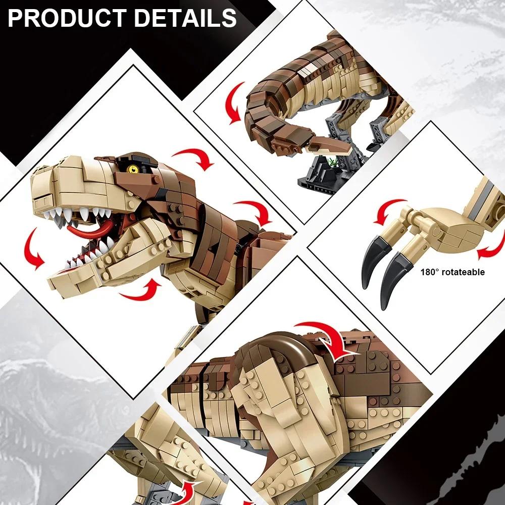 Jurassic Park Dinosaurier Welt Bausteine Tyrannosaurus Rex Ziegel Sets Brachiosaurus Jungen Spielzeug Kinder Weihnachtsgeschenke