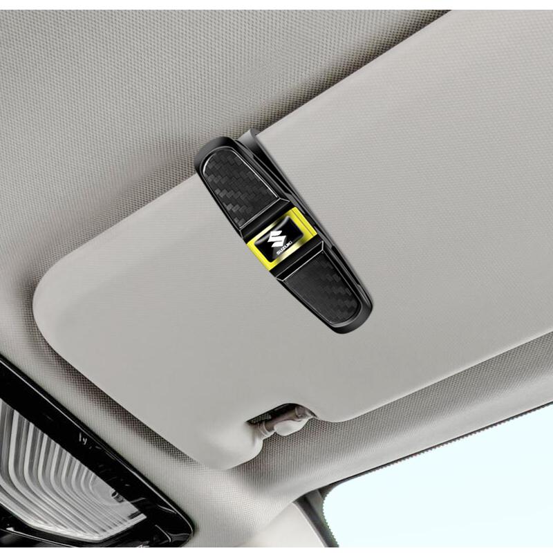 Car Sun Visor Glasses Clip Card Ticket Sunglasses Holder For Suzuki Jimny Samurai Vitara Swift Baleno SX4 Ignis Alto DZire Swace