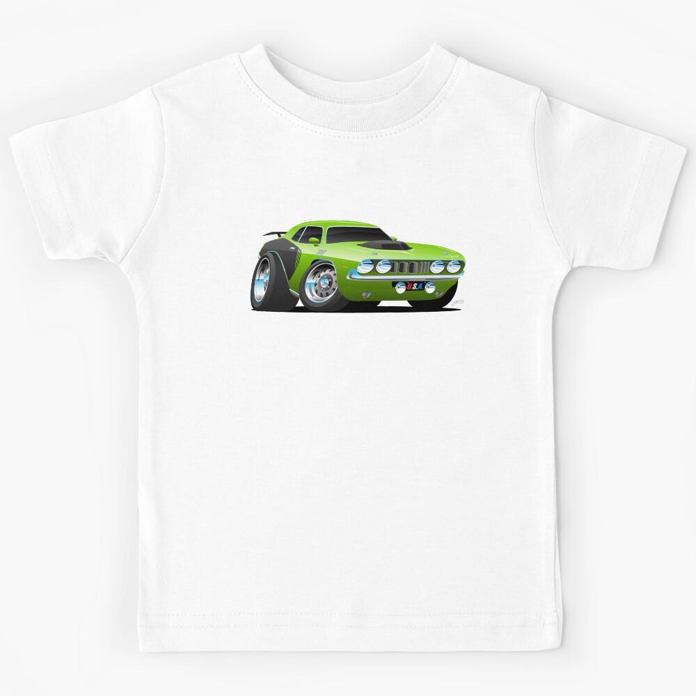 Classic Seventies Style American Muscle Car Cartoon Kids T-Shirt 160