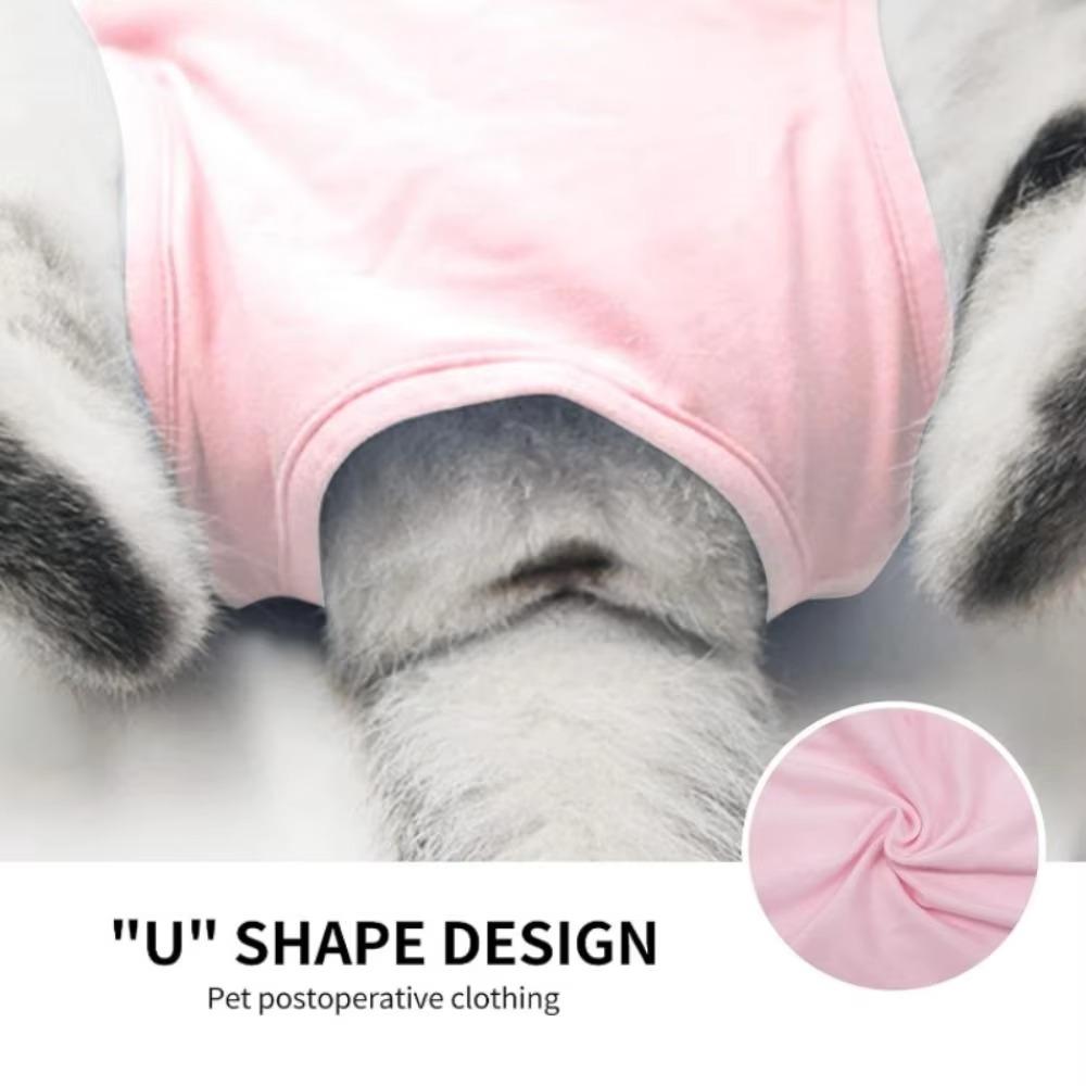 Thin Cat Sterilization Clothing Soft Pet Vest Clothing Creative Postoperative Clothing  Summer