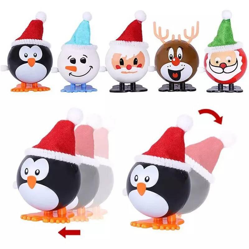 Charming Wind-up Walking Santa Snowman Reindeer Toys For Christmas Celebration