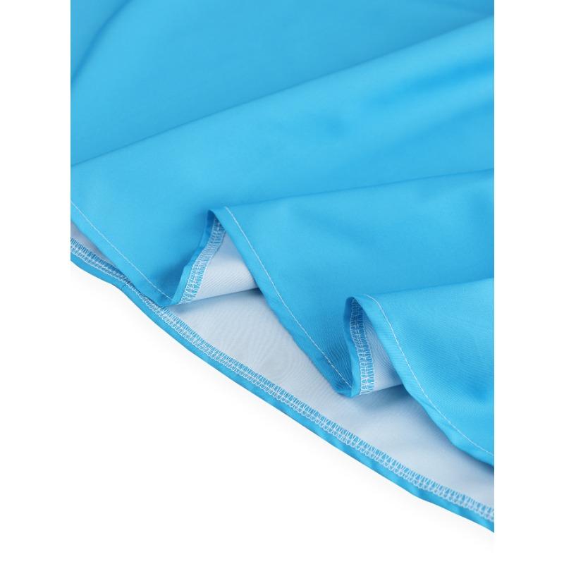 Ein hochtailliertes Neckholder-Kleid im Gradient-Patchwork-Stil für Damenbekleidung im Frühling und Sommer