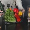 Aufbewahrungskorb für Kühlschrank- und Gefrierschubladen zur Organisation der Küche